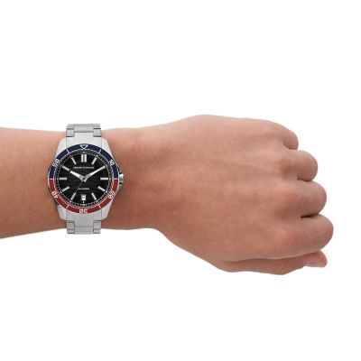 Armani Exchange Three-Hand Date Stainless Watch Watch AX1955 Station Steel - 