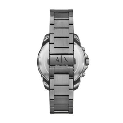 Armani Exchange Chronograph Gunmetal Stainless Steel Watch