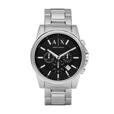 Armani exchange mens all black chronograph dress watch online ax2094