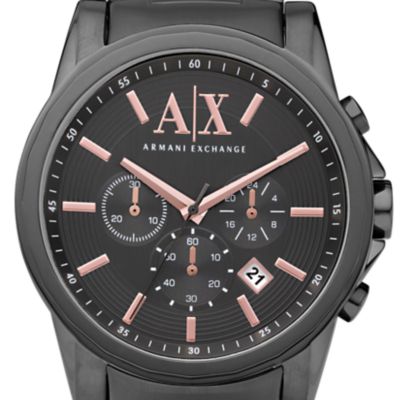 Armani Exchange Chronograph Grey Stainless Steel Watch