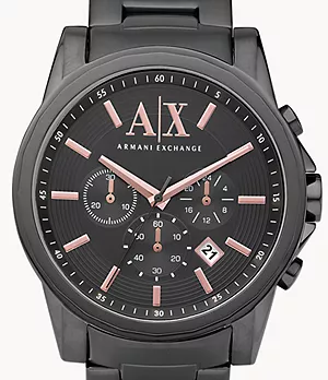 Montre chronographe en acier inoxydable Armani Exchange