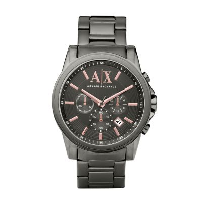 armani exchange watch grey