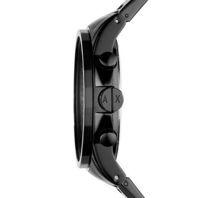 armani watch black metal strap