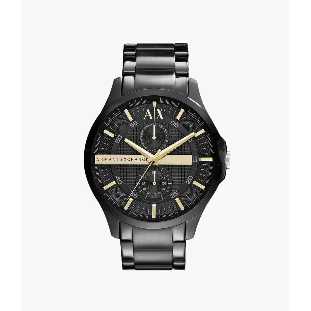 Armani Exchange Men's Multifunction Stainless Steel Watch - Black