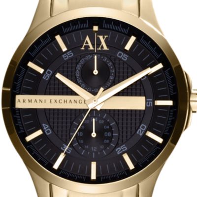 Armani Exchange Uhr Multifunktionswerk Edelstahl goldfarben