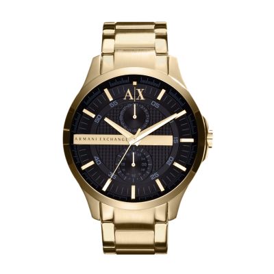 Armani Exchange Multifunction Gold-Tone Steel Watch