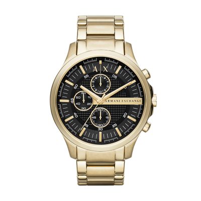 Armani Exchange Chronograph Gold Tone Stainless Steel Watch