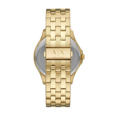 Armani Exchange Watch Three-Hand - Steel Station Watch - Stainless Gold-Tone AX2145