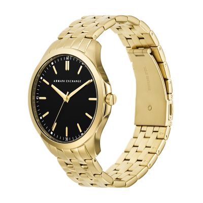 Armani Exchange Three-Hand Gold-Tone Stainless Steel Watch - AX2145 - Watch  Station