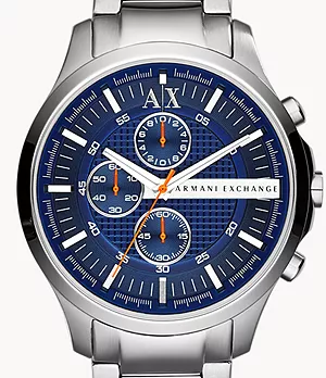 Montre chronographe en acier inoxydable Armani Exchange