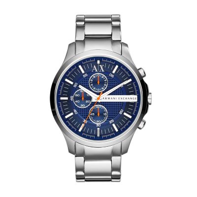Exchange Steel - - Chronograph Watch Station Watch AX2155 Stainless Armani
