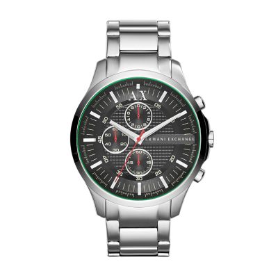 Armani Exchange Men's Chronograph Steel Watch - Silver