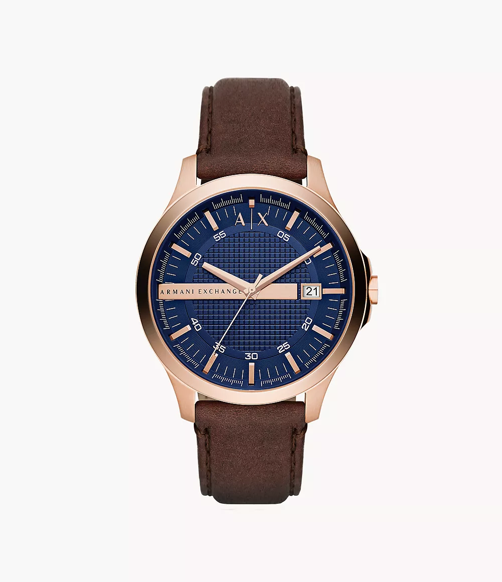 Armani Exchange Three-Hand Date Black Stainless Steel Watch - AX2413 -  Watch Station