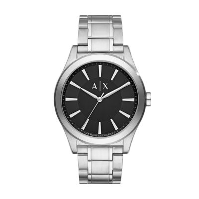 Armani Exchange Three-Hand Stainless 