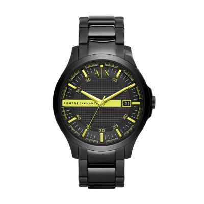 Armani Exchange Three-Hand Date Station Watch Watch AX2451 - - Stainless Steel