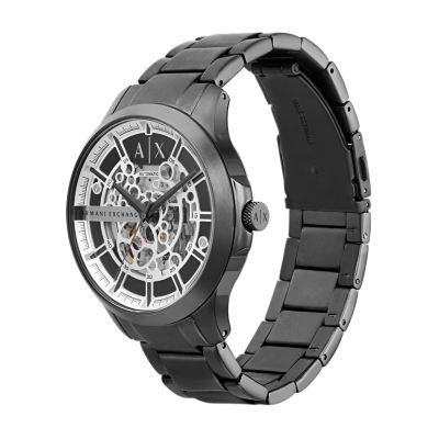 Station Armani - AX2417 Stainless Watch - Exchange Gunmetal Automatic Steel Watch