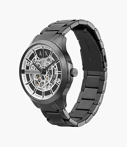 Armani Exchange Automatic Gunmetal Stainless Steel Watch - AX2417 - Watch  Station