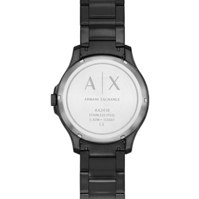 Armani Exchange Automatic Black Stainless Steel Watch - AX2418 - Watch  Station