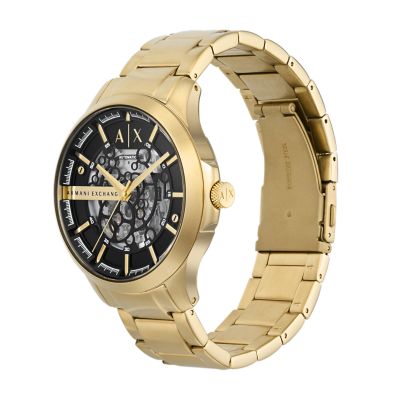 Armani Exchange Automatic Gold-Tone Stainless Steel Watch - AX2419 - Watch  Station