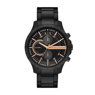 Armani Exchange Chronograph Black Stainless Steel Watch