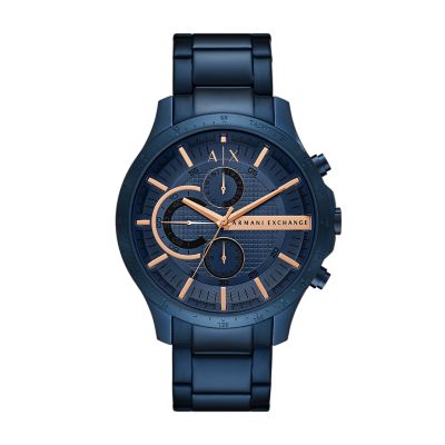 Armani store blue watch