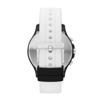 Armani Exchange Chronograph White Silicone Watch - AX2435 - Watch