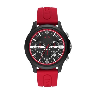 Armani exchange silicone discount watch