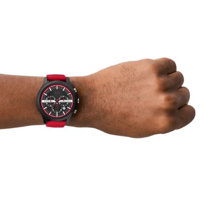 Armani exchange watch red hotsell