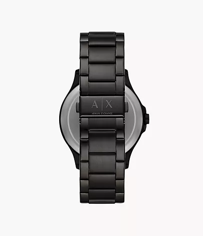 Armani Exchange Automatic Quartz Three-Hand Date Black Stainless Steel  Watch - AX2444 - Watch Station