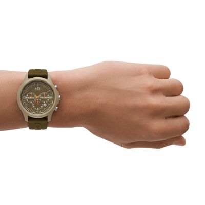 Exchange Silicone Armani Brown Station - AX2448 Chronograph - Watch Watch