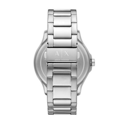 Armani Exchange Three-Hand Watch Stainless Date Watch Station AX2451 - Steel 