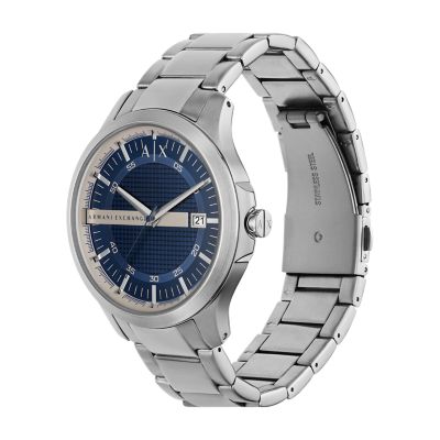 Armani Exchange Three-Hand AX2451 Date - - Station Watch Steel Watch Stainless