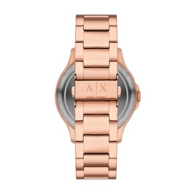 Armani Exchange Automatic Rose Gold-Tone Stainless Steel