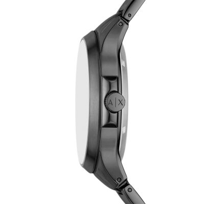 Armani Exchange Automatic Gunmetal Stainless Steel Watch