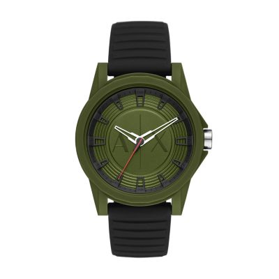 AX2527 Silicone Watch Black Exchange Station Armani - Watch - Three-Hand