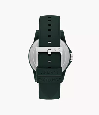 Armani Exchange Three-Hand Green Silicone Watch - AX2530 - Watch Station