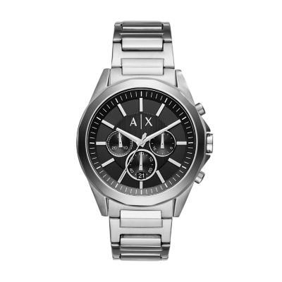 Armani Exchange Men's Chronograph Steel Watch - Silver