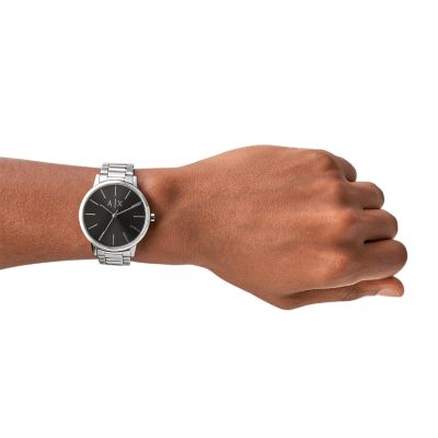 Armani Three-Hand AX2700 - - Exchange Station Watch Stainless Steel Watch