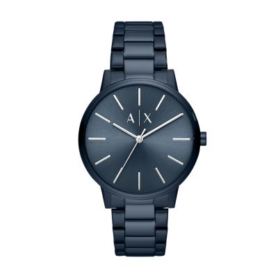 Armani Exchange Three-Hand AX2702 Stainless Steel - Station - Watch Blue Watch