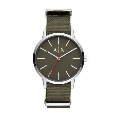 armani green watch