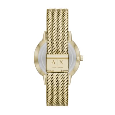 Armani Exchange Multifunction Gold-Tone Steel Watch - AX2715