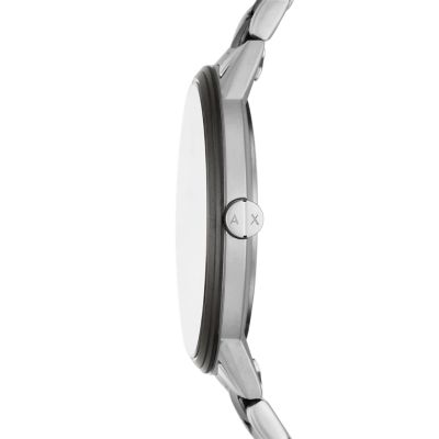 ami42  Armani Exchange Three-Hand Two-Tone Stainless Steel Watch