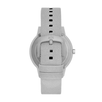 Armani Exchange Solar-Powered Grey Fabric Watch - AX2733 - Watch