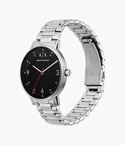 Armani Exchange Three-Hand Stainless Steel Watch - AX2737 - Watch Station