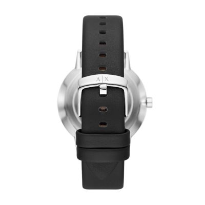 Armani Exchange Multifunction Black Leather Watch - AX2745 - Watch Station | Quarzuhren