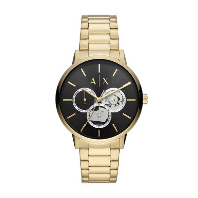 Armani Exchange Multifunction Gold-Tone Stainless Steel Watch