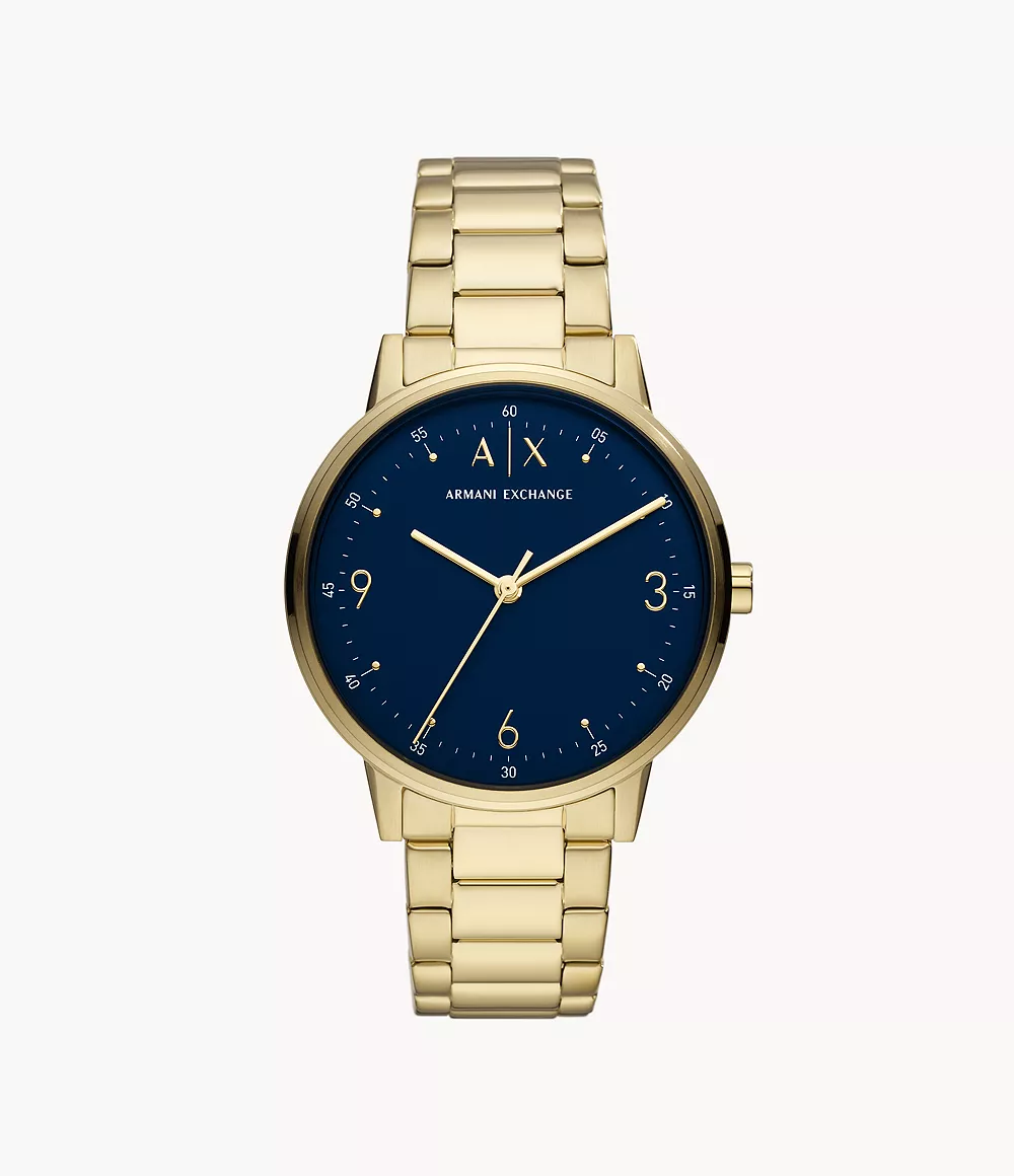 Armani Exchange Three-Hand Gold-Tone Stainless Steel Watch - AX2749 - Watch  Station