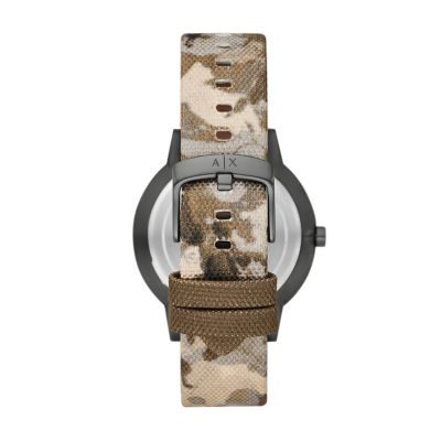 Armani Exchange Three-Hand Beige rPET Watch - AX2753 - Watch Station