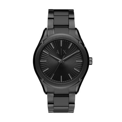 armani exchange all black watch