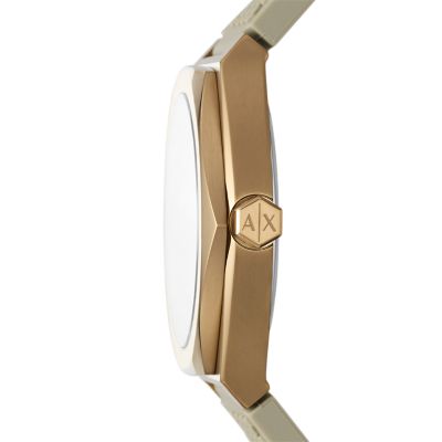 Armani Exchange Three-Hand Date Light Brown Silicone Watch - AX2813 - Watch  Station